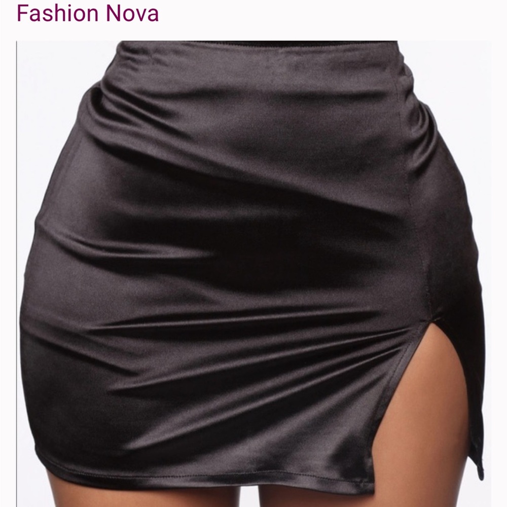 Fashion Nova Soft like Satin Skirt